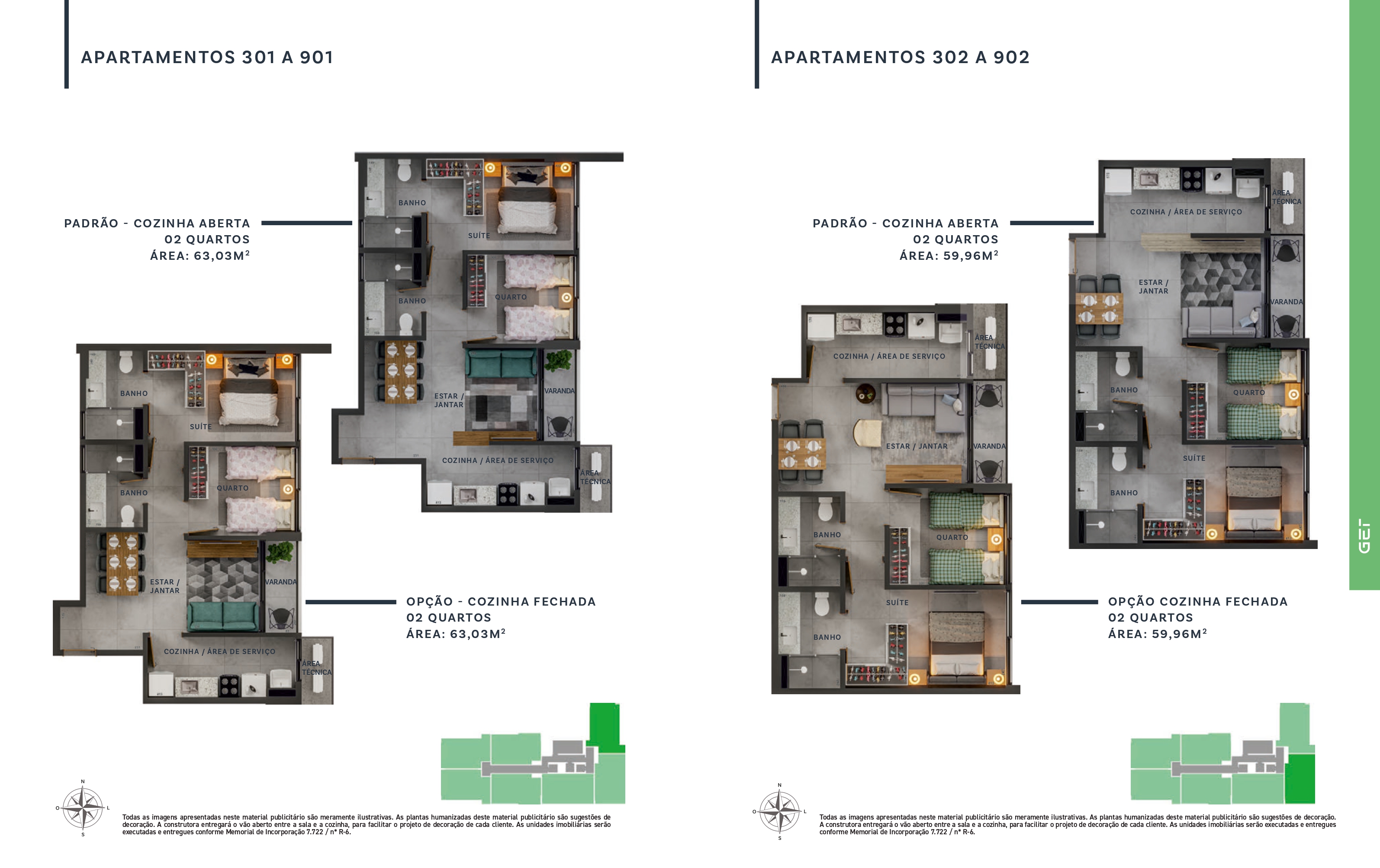 Get Park sul Apto 2 Qts 1 Suíte | Nascente| vista Livre | Lazer Completo — foto 17