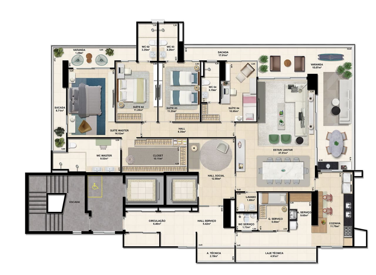 Apartamento no Meireles 242m — foto 17