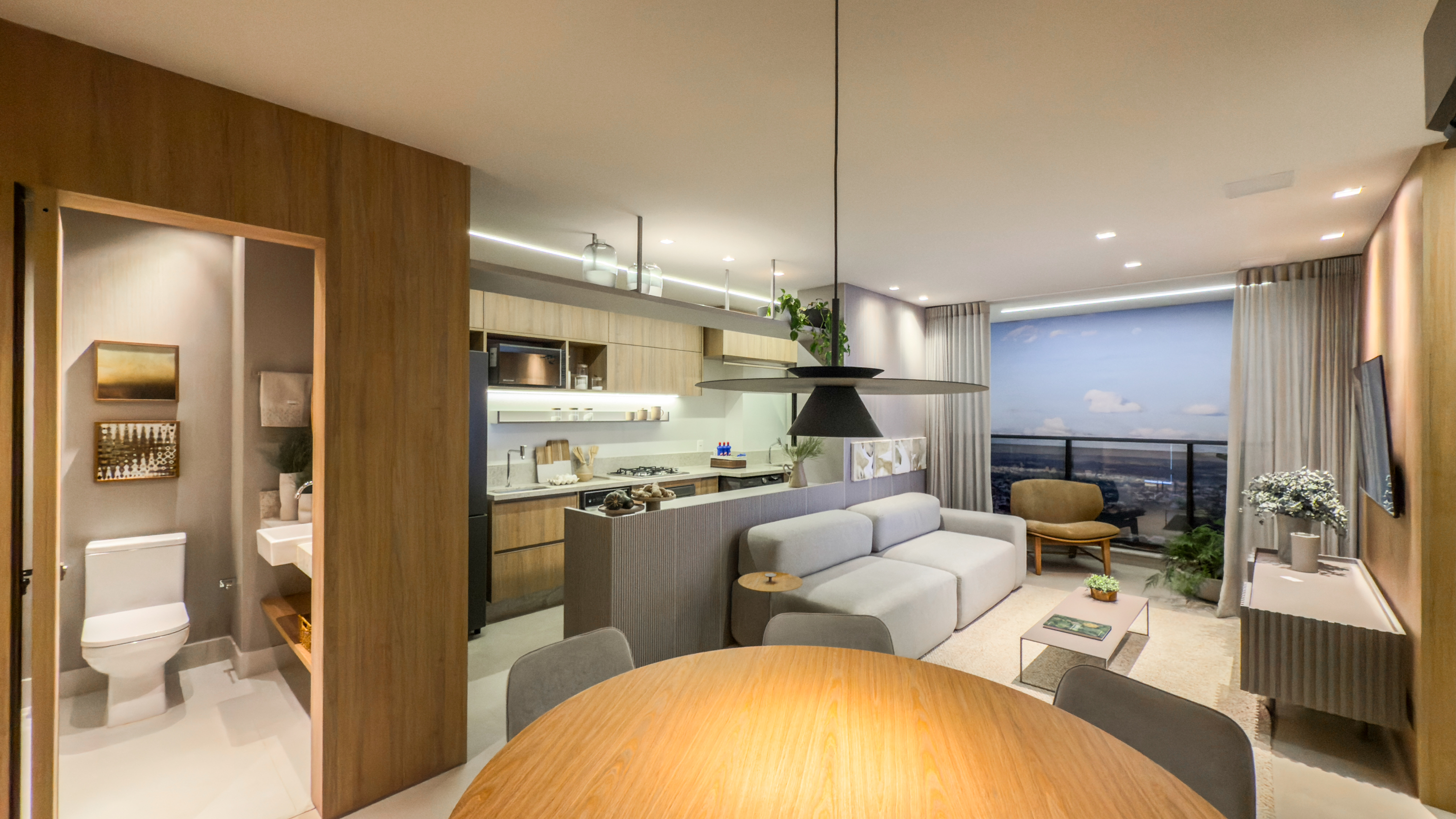 Apto 3 Qts 1 Suite 1 Suite | Varanda | Planta 77 m²| 1 Vaga | Lazer Completo | Viva Águas Claras Residencial Resort. — foto 5